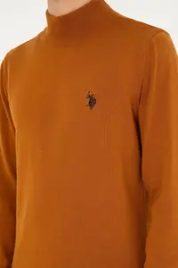 US Polo Assn. Men slim Fit Half throated Coconut Basic Sweater - Image 7