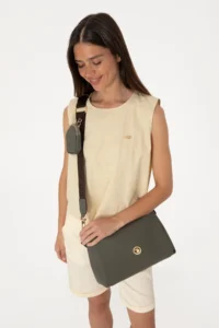 US Polo Assn. Women Khaki Shoulder Bag