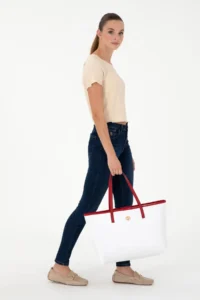 US Polo Assn. Women White Shoulder Bag