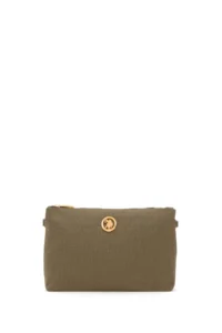 US Polo Assn. Women Dark Khaki removable Sleeveless Kanvas Handbag - Image 3