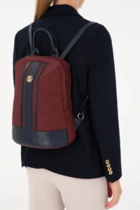 US Polo Assn. Women Burgundy Backpack - Image 2