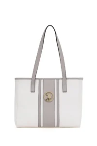 US Polo Assn. Women White Tote Bag - Image 3