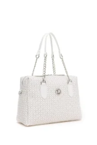 US Polo Assn. Women White Shoulder Bag - Image 4