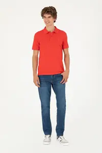 US Polo Assn. Men slim Fit Polo Shirt Collar Rejection Basic T-Shirt - Image 4