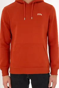 US Polo Assn. Men Hooded Brick Rejection Basic Fleece Sweatshirt - Image 7