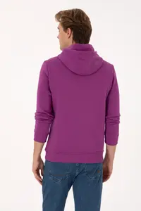 US Polo Assn. Men Violet Basic Sweatshirt - Image 5