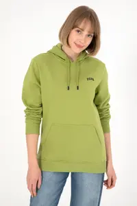 US Polo Assn. Men Hooded Peanut Green Basic Fleece Sweatshirt - Image 3