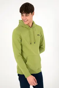 US Polo Assn. Men Hooded Peanut Green Basic Fleece Sweatshirt - Image 5