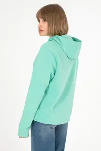 US Polo Assn. Men Hooded Mint Basic Fleece Sweatshirt - Image 4