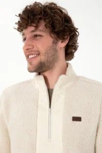US Polo Assn. Men Cream Sweatshirt - Image 2
