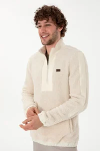 US Polo Assn. Men Cream Sweatshirt - Image 3