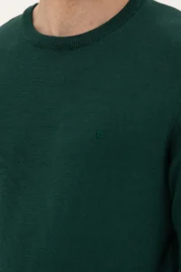Pierre Cardin Green slim Fit Crew Neck Basic Knitwear Sweater - Image 7