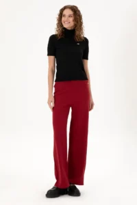 US Polo Assn. Women Cherry Loose Fit Knitwear Pants - Image 3