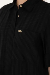 US Polo Assn. Women Black Mini Size Weaving Dress - Image 6