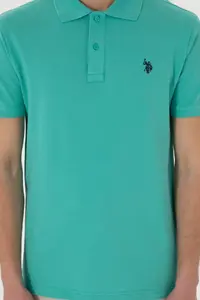 US Polo Assn. Men slim Fit Polo Shirt Collar Mint Basic T-Shirt - Image 6