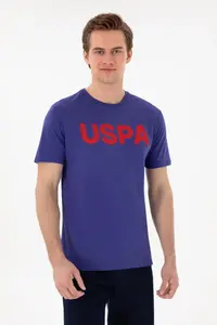 US Polo Assn. Men Regular Fit Crew Neck Cobalt Basic T-Shirt