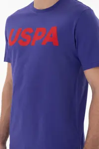 US Polo Assn. Men Regular Fit Crew Neck Cobalt Basic T-Shirt - Image 7