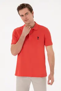 US Polo Assn. Men Regular Fit Polo Shirt Collar Rejection Basic T-Shirt