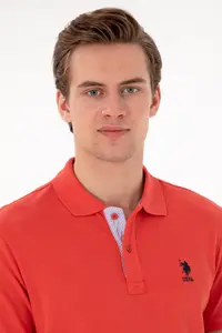US Polo Assn. Men Regular Fit Polo Shirt Collar Rejection Basic T-Shirt - Image 2
