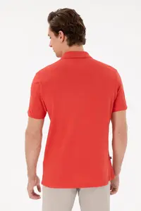 US Polo Assn. Men Regular Fit Polo Shirt Collar Rejection Basic T-Shirt - Image 5