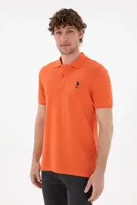 US Polo Assn. Men slim Fit Polo Shirt Collar Pomegranate Basic T-Shirt - Image 3