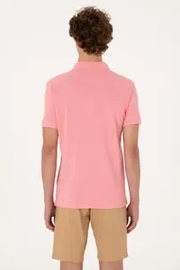 US Polo Assn. Men Pink Basic T-Shirt - Image 5