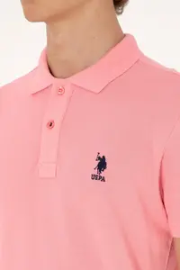US Polo Assn. Men Pink Basic T-Shirt - Image 7