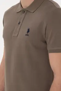 US Polo Assn. Men slim Fit Polo Shirt Collar Mink Basic T-Shirt - Image 7