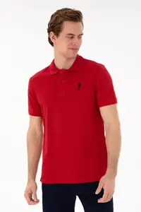 US Polo Assn. Men slim Fit Polo Shirt Collar Rejection Basic T-Shirt