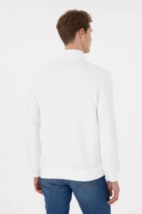 US Polo Assn. Men Ecru Basic Sweatshirt - Image 5