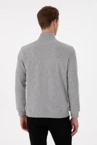 US Polo Assn. Men Gray Melanj Basic Sweatshirt - Image 5