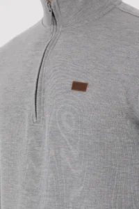 US Polo Assn. Men Gray Melanj Basic Sweatshirt - Image 7