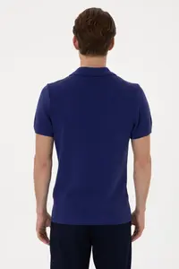 US Polo Assn. Men slim Fit Polo Shirt Collar Light Navy T-Shirt - Image 5