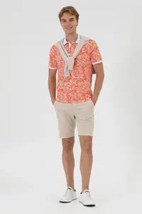 US Polo Assn. Men Regular Fit Polo Shirt Collar Pomegranate T-Shirt - Image 4