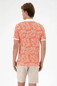 US Polo Assn. Men Regular Fit Polo Shirt Collar Pomegranate T-Shirt - Image 5