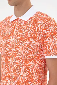 US Polo Assn. Men Regular Fit Polo Shirt Collar Pomegranate T-Shirt - Image 7