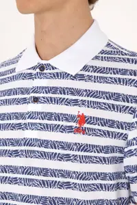 US Polo Assn. Men Regular Fit Polo Shirt Collar Light Navy T-Shirt - Image 7