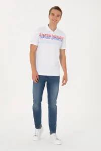US Polo Assn. Men Regular Fit Rejection Polo Shirt Collar T-Shirt - Image 4