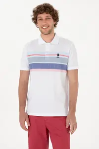 US Polo Assn. Men Regular Fit Polo Shirt Collar Navy Blue T-Shirt