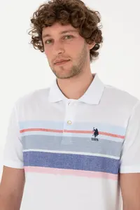 US Polo Assn. Men Regular Fit Polo Shirt Collar Navy Blue T-Shirt - Image 2