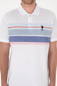 US Polo Assn. Men Regular Fit Polo Shirt Collar Navy Blue T-Shirt - Image 6
