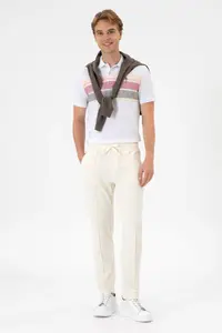 US Polo Assn. Men Regular Fit Polo Shirt Collar Mink T-Shirt - Image 4