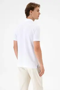 US Polo Assn. Men Regular Fit Polo Shirt Collar Mink T-Shirt - Image 5