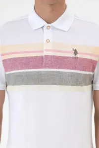 US Polo Assn. Men Regular Fit Polo Shirt Collar Mink T-Shirt - Image 6
