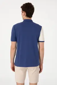 US Polo Assn. Men Regular Fit Polo Shirt Collar Light Navy T-Shirt - Image 5