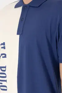 US Polo Assn. Men Regular Fit Polo Shirt Collar Light Navy T-Shirt - Image 7