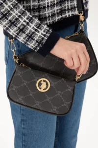 US Polo Assn. Women Black Crossbody Bag - Image 3