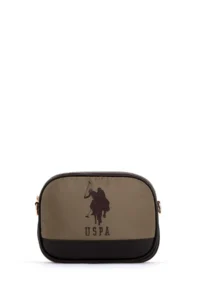 US Polo Assn. Women Khaki Quilted Crossbody Bag - Image 3