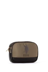 US Polo Assn. Women Khaki Quilted Crossbody Bag - Image 4