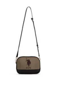 US Polo Assn. Women Khaki Quilted Crossbody Bag - Image 6
